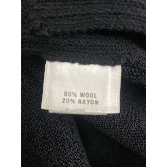 VTG St John Santana Knit Dress Sheath Spaghetti Strap Black Scoop Neck S… - Picture 7 of 10